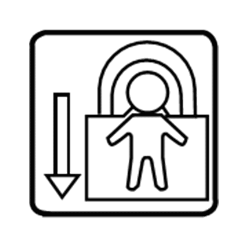 Toyota 69339-06040 Child Lock Label