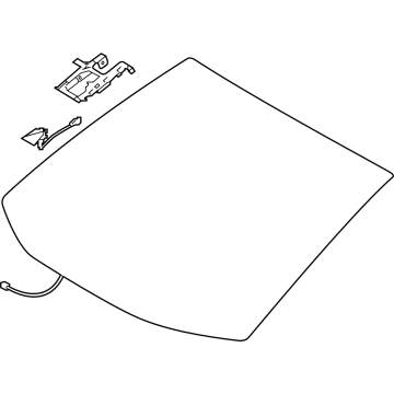 Toyota 56101-42936 Glass Sub-Assembly, Wind