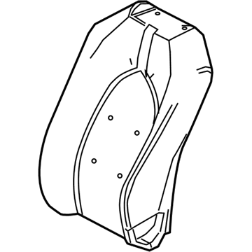 Toyota 71551-06A81 Seat Back Pad