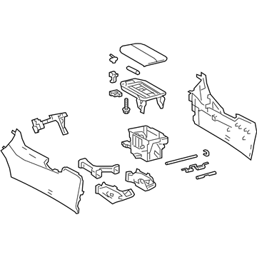 Toyota RAV4 Prime Center Console Base - 58810-0R010-C0