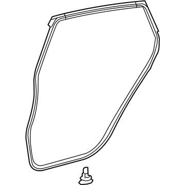 Toyota 67871-47030 WEATHERSTRIP, Rear Door