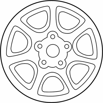 Toyota 42611-06130 Wheel, Alloy