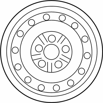 Toyota 42611-06030 Wheel, Steel