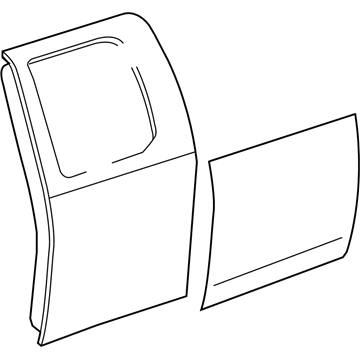 Toyota 67003-0C100 Panel Sub-Assy, Rear Door, RH