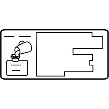 Toyota 11296-27020 Info Label