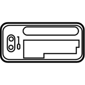 Toyota 69339-AA020 Child Lock Label