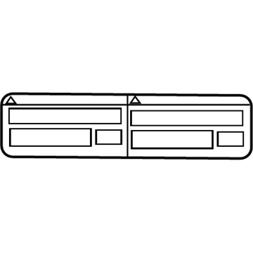 Toyota 88723-02140 A/C Label