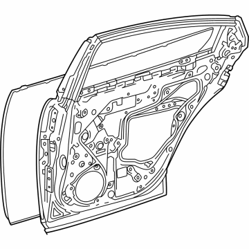 Toyota 67003-47160 PANEL SUB-ASSY, RR D