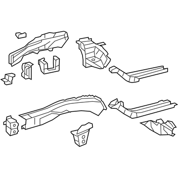 Toyota 57102-06280 Member Sub-Assembly, Front