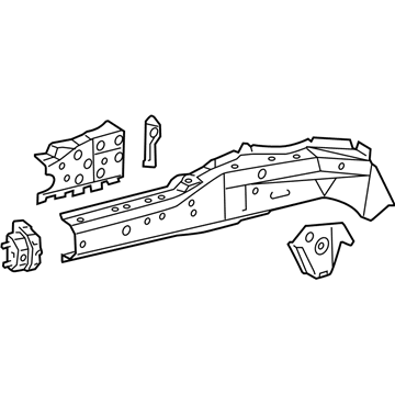 Toyota 57112-12902 Member Sub-Assy, Front Side, Inner LH