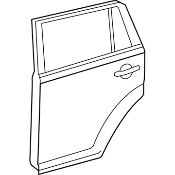 Toyota 67004-12B10 Panel Sub-Assy, Rear Door, LH