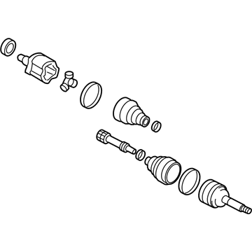 Toyota 43430-60082 Shaft Assembly, Front Drive, Left