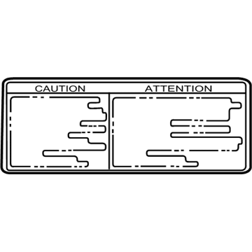 Toyota 42668-06010 Tire Info Label