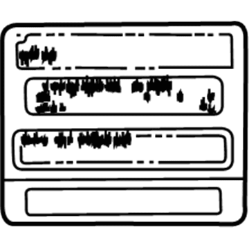 Toyota 13564-10010 Caution Label