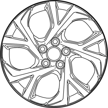 Toyota 42611-F4040 Wheel, Disc