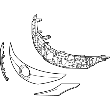 Toyota 53101-08200 Grille Assembly