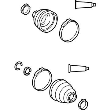 Toyota 04428-01040 Front Cv Joint Boot Kit, In Outboard, Left