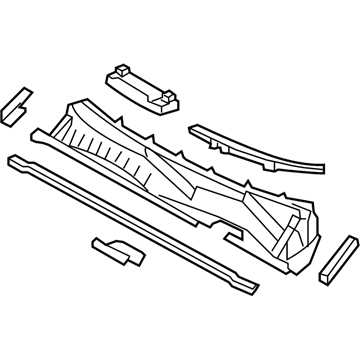 Toyota 55708-0R011 LOUVER Sub-Assembly, Cow