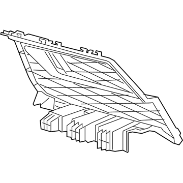 Toyota 53141-WAA03 Outer Grille