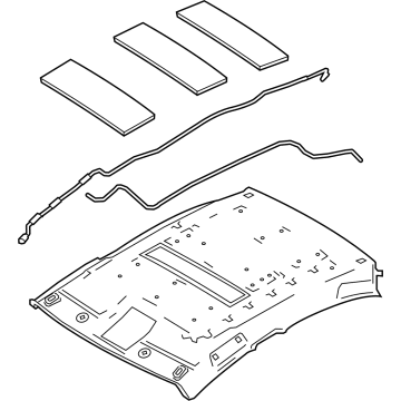 Toyota 63300-WB007 HEADLINING Assembly, ROO