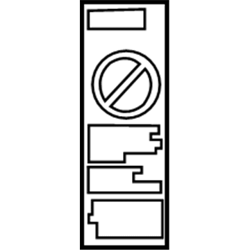 Toyota 74596-02020 Air Bag Label