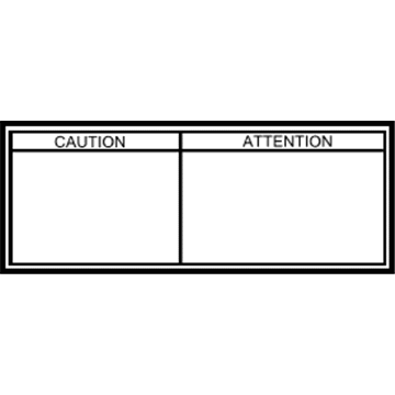 Toyota 42668-06010 Caution Label