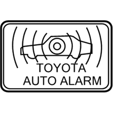 Toyota 74515-06010 Warning Label