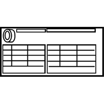 Toyota 74528-0T010 Caution Label