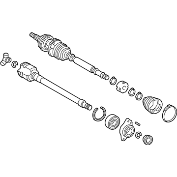 Toyota 43410-33350 Shaft Assembly, Front Drive