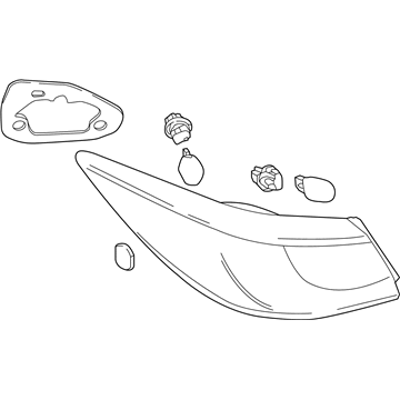 Toyota 81560-WB004 Lamp Assembly, Rear Combination