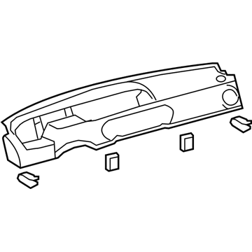 Toyota 55302-12220-B0 Panel Sub-Assy, Instrument, Upper