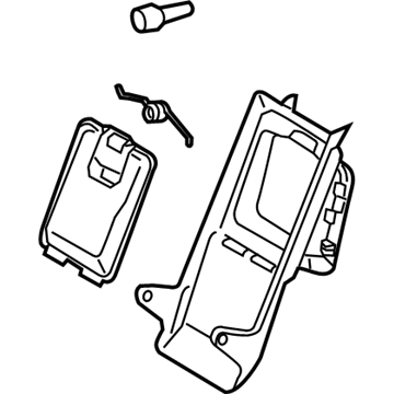 Toyota 72860-07040-A0 Box Assembly, Rear Seat Ct