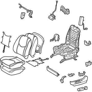 Toyota 71200-42L62-B1 Seat Assembly, Front LH