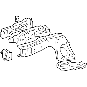 Toyota 57101-02060 Member Sub-Assy, Front Side, RH