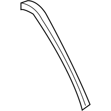 Toyota 75573-0R010 Glass Molding, Passenger Side