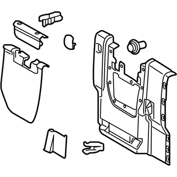 Toyota 64270-04140-C0 Back Panel Trim