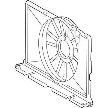 2012 Toyota Corolla Fan Shroud - 16711-22191