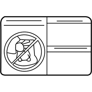 Toyota SU003-03429 Air Bag Label