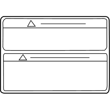 Toyota SU003-01054 Caution Label