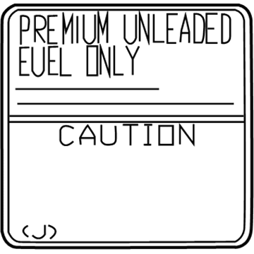 Scion SU003-00083 Fuel Label