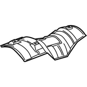 Toyota 58327-08030 Insulator, Main Muffler Heat