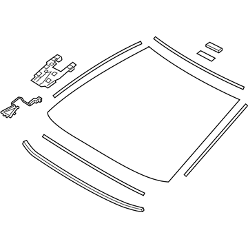 Toyota 56101-07141 GLASS SUB-ASSY, WIND