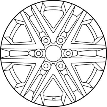 Toyota 42611-0C280 Wheel, Alloy