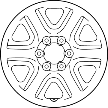 Toyota 42601-0C070 WHEEL SUB-ASSY, DISC