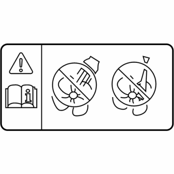 Toyota 16793-36030 Fan Label