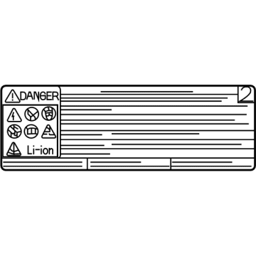 Toyota G9569-47110 Battery Label