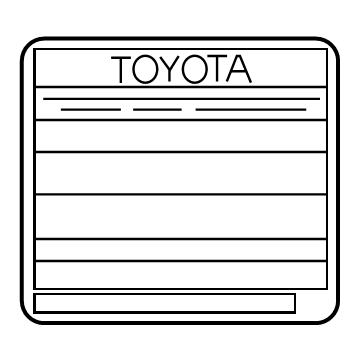 Toyota G9131-62050 Emission Label