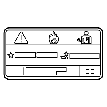 Toyota 88723-62040 A/C Label