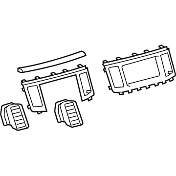 Toyota 55405-08020-B0 Radio Trim