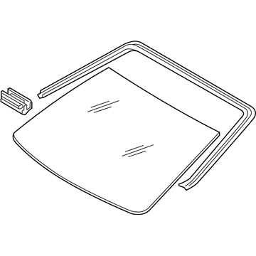 Toyota 56101-74100 Glass Sub-Assembly, Wind